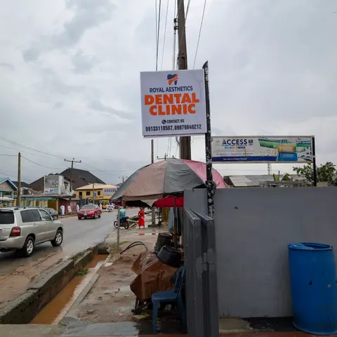 Inside the Magboro dental clinic